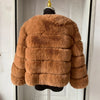 Damenmode Kunstpelzmantel superheiß Herbst Winter Damen kurze Kunstfuchsjacke flauschig hohe Qualität 7XL Damen Pelzmäntel
