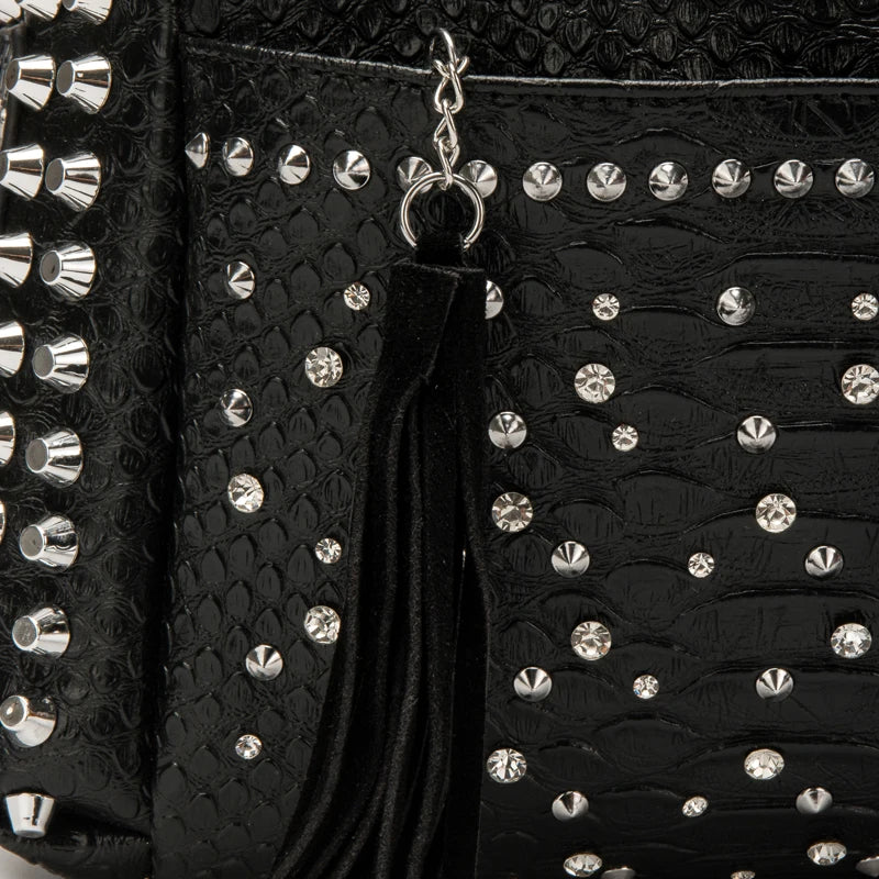 Women's bag luxury designer purses and handbags Shoulder bags vintage Rivet tote bag for women Large capacity travel bag purse