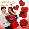 50-200PCS Artificial Roses Flowers Foam Flowers with Stems Fake Roses for DIY Wedding Bouquets Centerpieces Valentine's Day