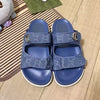 Sandals thick soles 2025 new summer soft sole retro casual flat beach shoes slippers Fashion network celebrity shoes