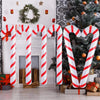 90cm Inflatable Christmas Candy Cane Balloon Walking Sticks 2023 Xmas Decoration for Home 2024 New Year Party Supplies Kids Gift