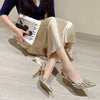 Eilyken Sexy Pointed Toe Women Pumps Elegant Crystal PVC Transparent Thin High Heels Slingback Party Prom Female Shoes