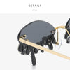 Diamond Rimless Sunglasses Women Luxury Brand Rhinestone Sun Glasses Ladies Sexy Tear Shape Punk Party Eyewear gafas de sol