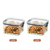 2/4PCS Sealed Jars Sets Stackable Kitchen Grain Srorage Sealed Containers Fridge Fresh Keep Boxes Seasoning Set Multigrain Tank