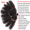 Afro Kinky Curly Hair Bulk Synthetic 12inch Ombre Marley Twists Braiding Hair #1B 4 27 30 33 99J Green Ombre Purple Brown Colors