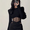 Summer Women T Shirt Girls T-Shirt Woman Clothes Long Sleeve Tops Spring Black Slim Tshirt Female Crop Top Tee Sexy Skinny Y2k