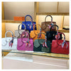 New Birkin Bag Handbag Lychee Grain Large Capacity Advanced Sense Kelly Bag Single Shoulder Crossbody Bag for Women
