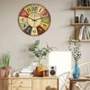 Funny Frog Acrylic Wall Clock Beach Starfish Record Marble Cat Retro Wall Decoration Clocks for Living Room Bedroom Office Home