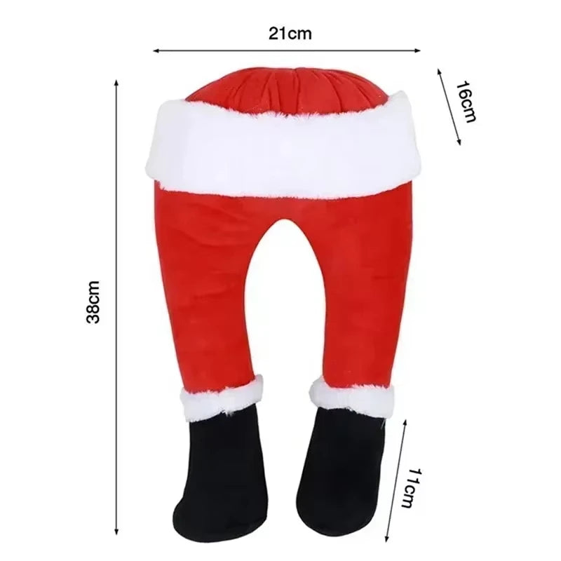 Santa Claus Legs Hanging, Christmas Tree Plush Decor, Santa Claus Elf Leg Christmas Decorations for Xmas Hanging Ornaments