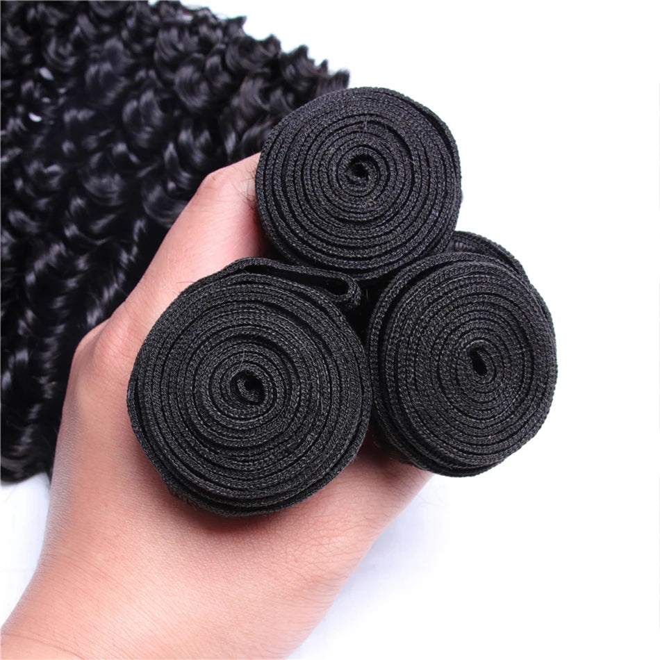 Mongolian Kinky Curly Human Hair Bundles Wholesale 1/3/4 Pieces Natural Hair Extensions Topper Woman Human Hair Free Shipping