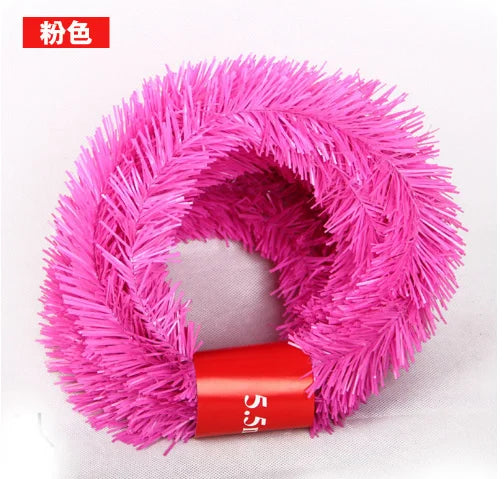 5.5m Rattan  Artificial Pine Fir Wreath  Christmas Tree Decoration Garland  Rative Green Christmas Xmas Decor Fake Plants