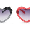 Girls Boys Love Heart Sunglasses Outdoor Sun Protection Children Lovely Flower Vintage Sun Glasses Classic Kids Eyewear UV400