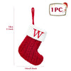Christmas Socks Knitting Snowflake Letter Stocking Christmas Decoration For Home 2024 Xmas Tree Ornament Gift Navidad Natal 2024