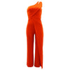 Summer New Vintage Chic Women's Fashion Sexy Sleeveless Single Shoulder Sling High Waist Commuter High Waist Straight Jumpsuit