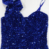 New Sexy Slit Leg Padded Long Cocktail Prom Dress Women‘s Luxury Sequin Strap Evening Party Wedding Gown Birthday Night Vestidos