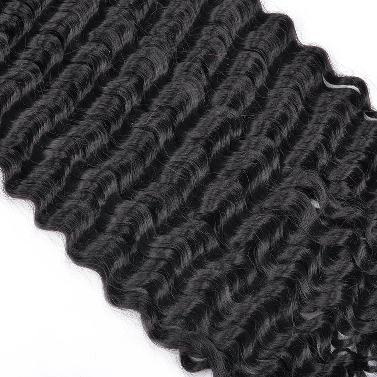 Synthetic Braiding Hair for Boho Braids 20Inch 90G Deep Wave Bulk High Quality Synthetic Protein Hair Extensions For Women
