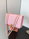 Fashionable Mini Quilted Embossed Chain Shoulder Bag Simple And Versatile Diagonal Crossbody Bag For Women Square Handbag