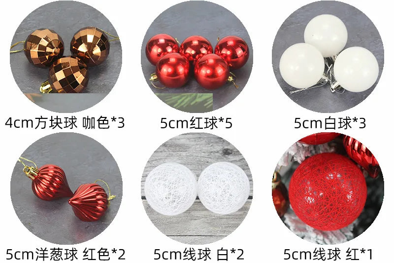 45/60cm DIY Christmas Tree With LED Light Mini Desktop Tree Christmas Decoration New Year Gift Home Christmas Ornaments