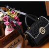 Fashion Diamonds Women Handbags 2023 Red Genuine Leather Lady Shoulder Messenger Bag Crocodile Pattern Portable Shell Tote Bags