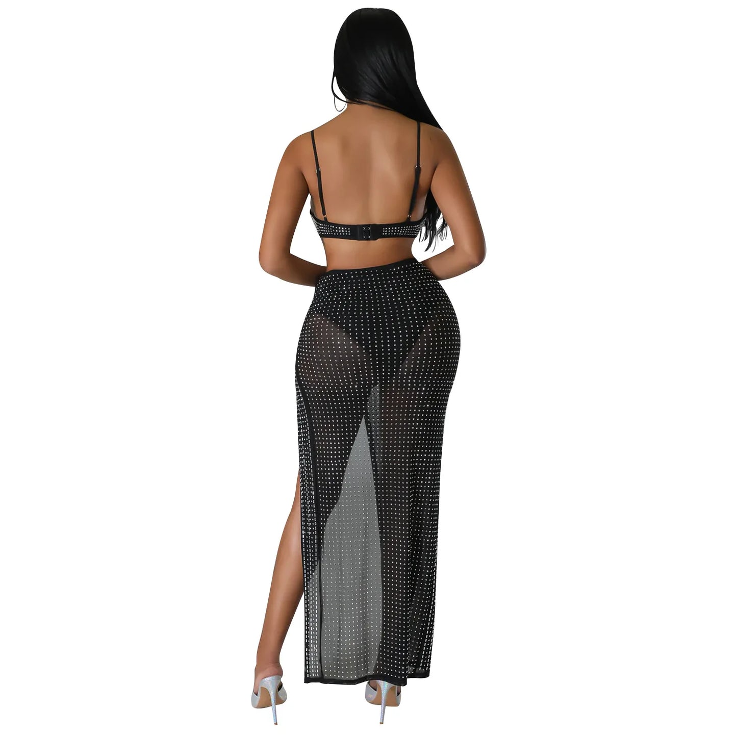 High Waist 2 Piece Bikini Set With Cover Up 2022 Swimsuit Women Print Sleeveless Bathing Suit Beachwear Swimming Biquini New