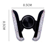 Car Phone Holder Women Diamond Crystal Car Air Vent Mount Clip Mobile Phone Holder Stand in Car Bracket Interior Accessories