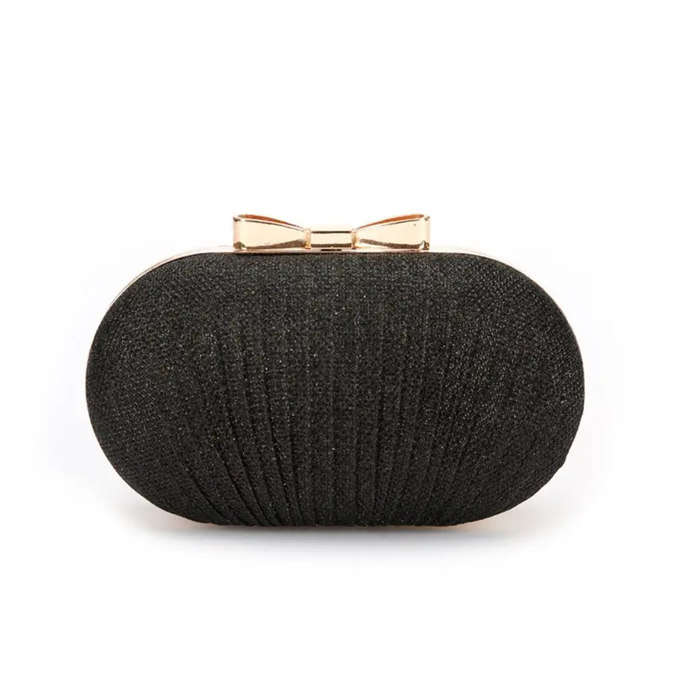 Wedding Bridal Clutch Handbag Women Evening Party Bag Chain Shoulder Bags Elegant Rhinestones Egg Shape Banquet Clutch Purse