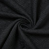 OMSJ Women Gothic 2024 Black Hooded Knitted High Split Long Dress Hollow Sexy See-through Straight Dress Festival Rave Club Wear