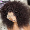 500 Density 13×6/360 HD Lace Front Wig Afro Kinky Curly Glueless Lace Front Wig Human Hair Ready To Go Preplucked Hair For Women