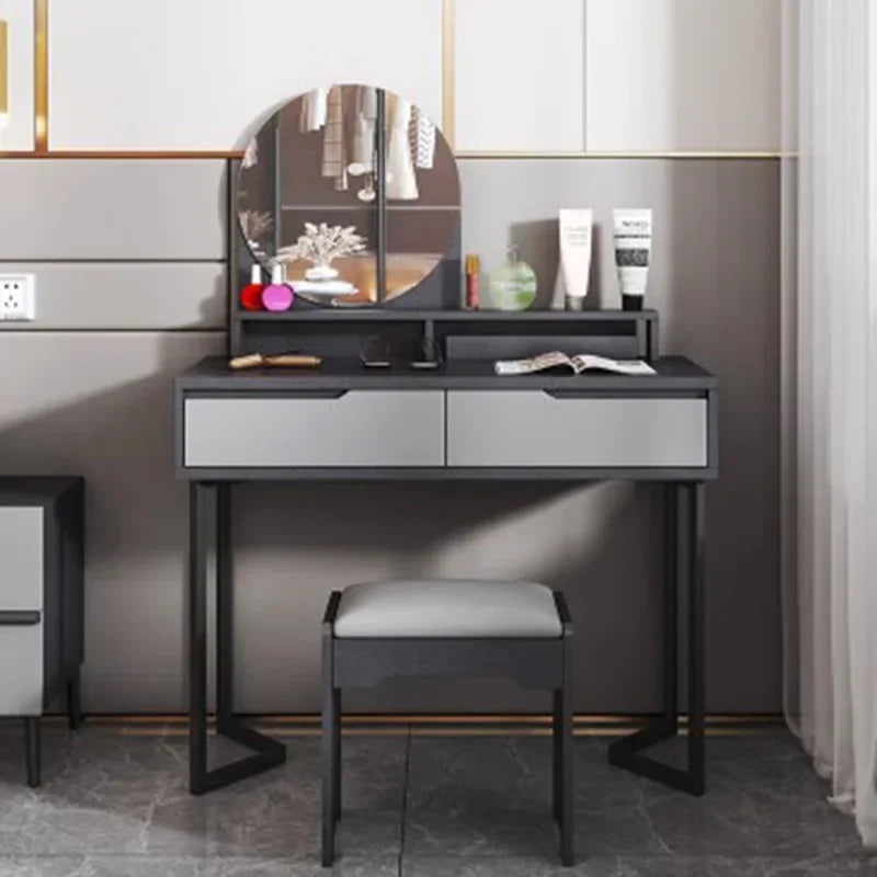 Minimalist Modern Full Bedroom Set Design Dresser Comfy Storage Double Bedroom Set Elegant Black Letto Matrimoniale Furniture