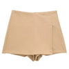 Willshela Women Fashion Solid Asymmetrical Side Zipper Skirts Shorts Vintage High Waist Female Chic Lady Shorts