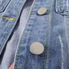 Women Denim Jacket Spring Autumn Short Coat Pink Jean Jackets Casual Tops Purple Yellow Purple Blue Loose Tops Lady Outerwear