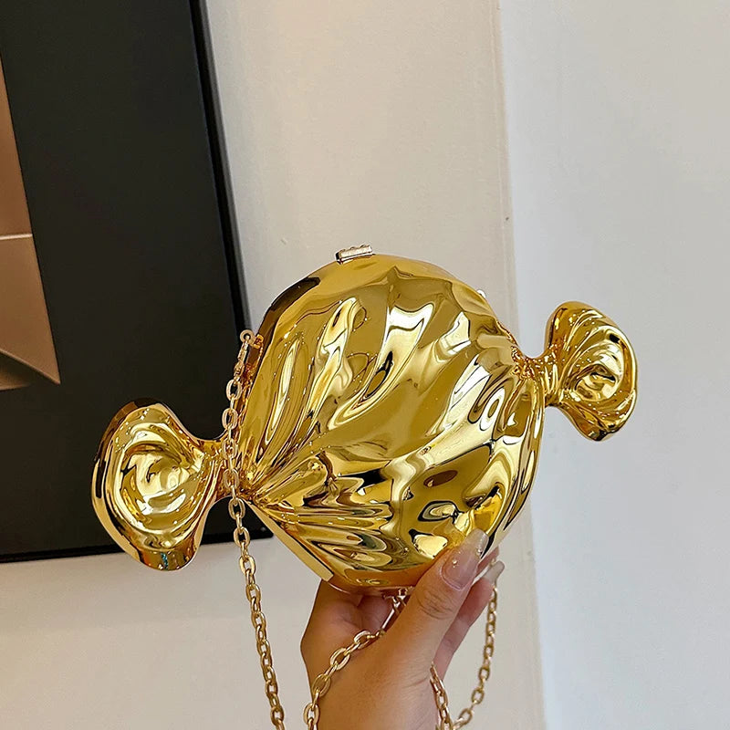 Acrylic Evening Clutch Bag For Women Luxury Shoulder Bag Handbag And Crossbody Bags Party Prom Wedding Shiny Candy Design Purse