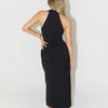 Bornladies Summer Sleeveless Single Breasted Dress Fashionable Ladies Slim Fit Collar Solid Color Long Dresses Women's Clothing
