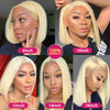 613 Bob Honey Blonde Lace Front Human Hair Wigs For Women Human Hair Remy Brazilian Cheap 13x4 Straight Short Bob Wig 10 14 Inch