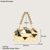 Golden Acrylic Evening Clutch Bag For Elegant Women Geometric Dinner Party Shoulder Bag 2024 Luxury Designer Purses And Handbags