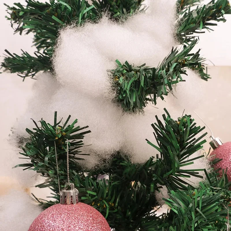 Christmas Fake Snow Cotton Like Artificial White Snow Fluffy Fiber Stuffing Snow Covering for Winter Christmas Tree Decoration