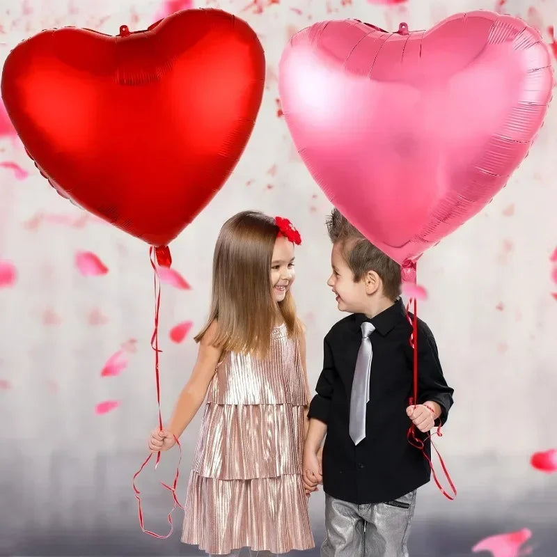 3/1PC 63Inch Extra Large Love Balloons Aluminum Film Red Heart Shaped Balloons Birthday Valentine's Day Wedding Party Decoration