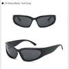 Designer y2k UV400 Mirrored Sunglasses Women White Sun Glasses Men Hispter Sport Driving Cycling Ladies Shades 2023 gafas de sol