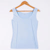 Women Summer Tight fit No trace Tanks Camis Vest Fashion Casual Sleeveless Ladies Street Tanks Tops Tees Hotsweet Bra B3192