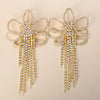 Stonefans Aesthetic Letter Earrings Designer Luxury for Women 2021 Fahsion Jewelry Rhinestone Designer Piercing Heart Earrings