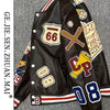 High-density letter embroidery bump-filled star cotton clothing winter trendy style for men and women couples outerwear