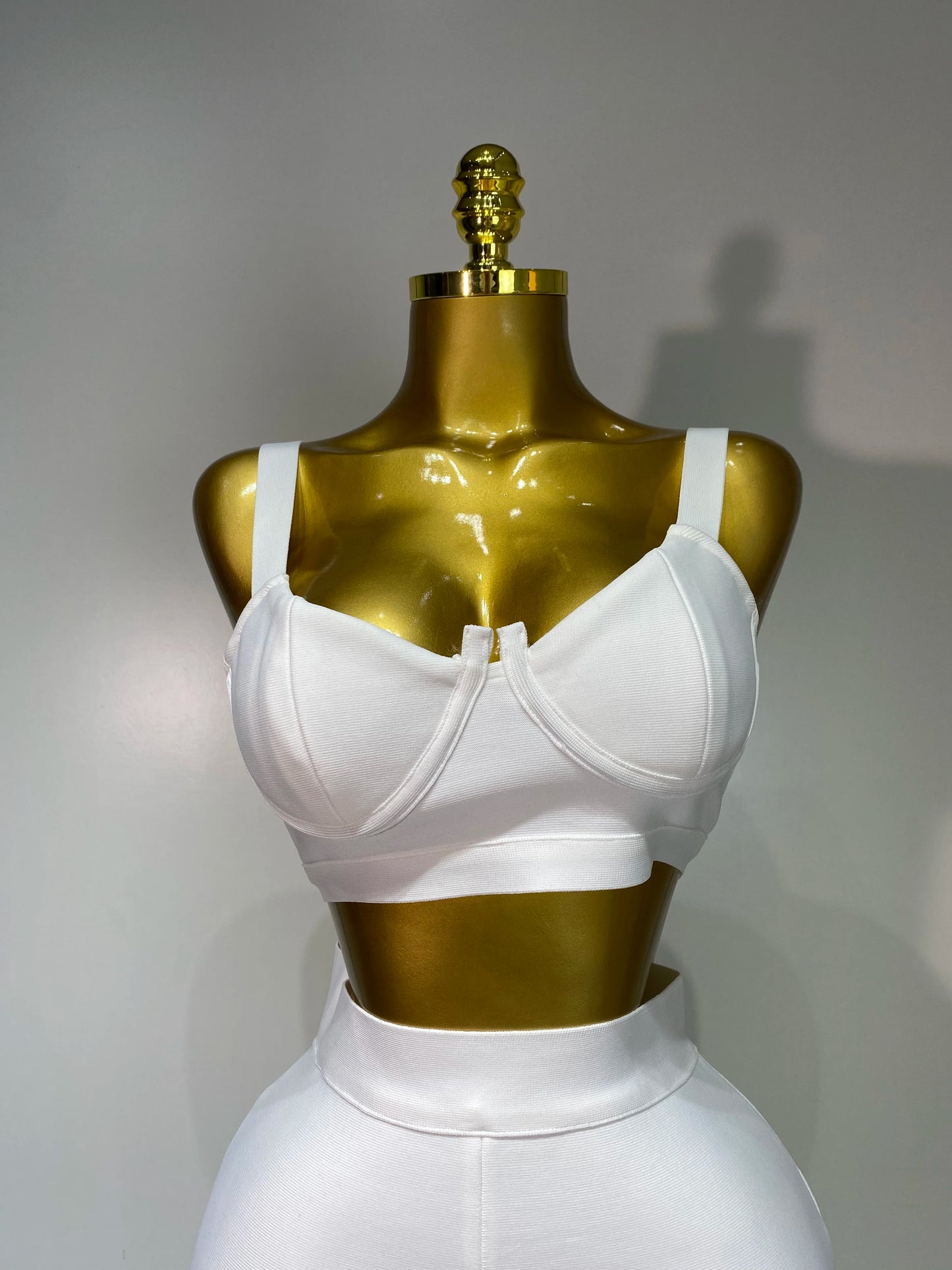 High Quality Elegant Bandage Top Pant Set Women Sexy Evening Party Nightclub Luxury Birthday High Street Fashion Two Piece Set