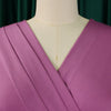 2024 summer new short sleeve V-neck waist solid color Tunle pencil skirt dress