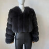 2023 Neuer kurzer Stil Echtfuchspelzmantel Winter Damen Natur Warme Mode Luxus
