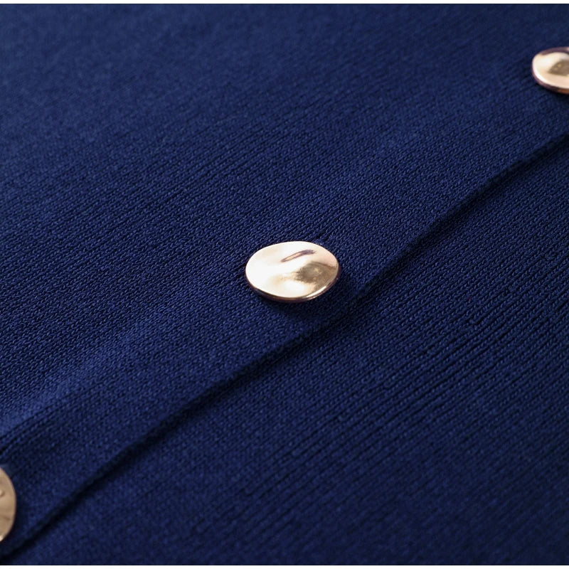 Elegant Knit Vest Suits Women Solid Single Breasted O-neck Sleeveless Slim Waistcoat Bodycon Midi Skirts 2025 Spring Lady Outfit