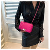Fashionable Mini Quilted Embossed Chain Shoulder Bag Simple And Versatile Diagonal Crossbody Bag For Women Square Handbag