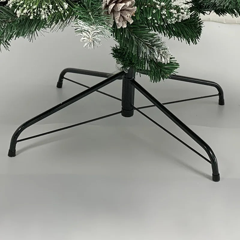 PVC Artificial Christmas Tree Spray White Pinecone Red Fruit Christmas Tree 1.2m-2.1m Christmas Party Atmosphere Home Decoration