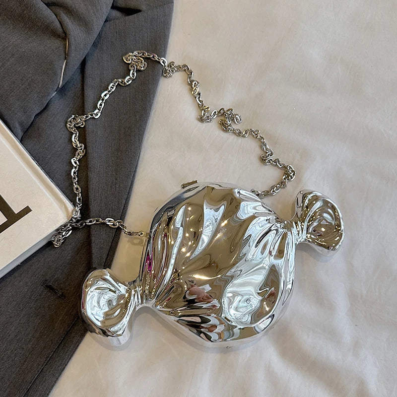 Acrylic Evening Clutch Bag For Women Luxury Shoulder Bag Handbag And Crossbody Bags Party Prom Wedding Shiny Candy Design Purse