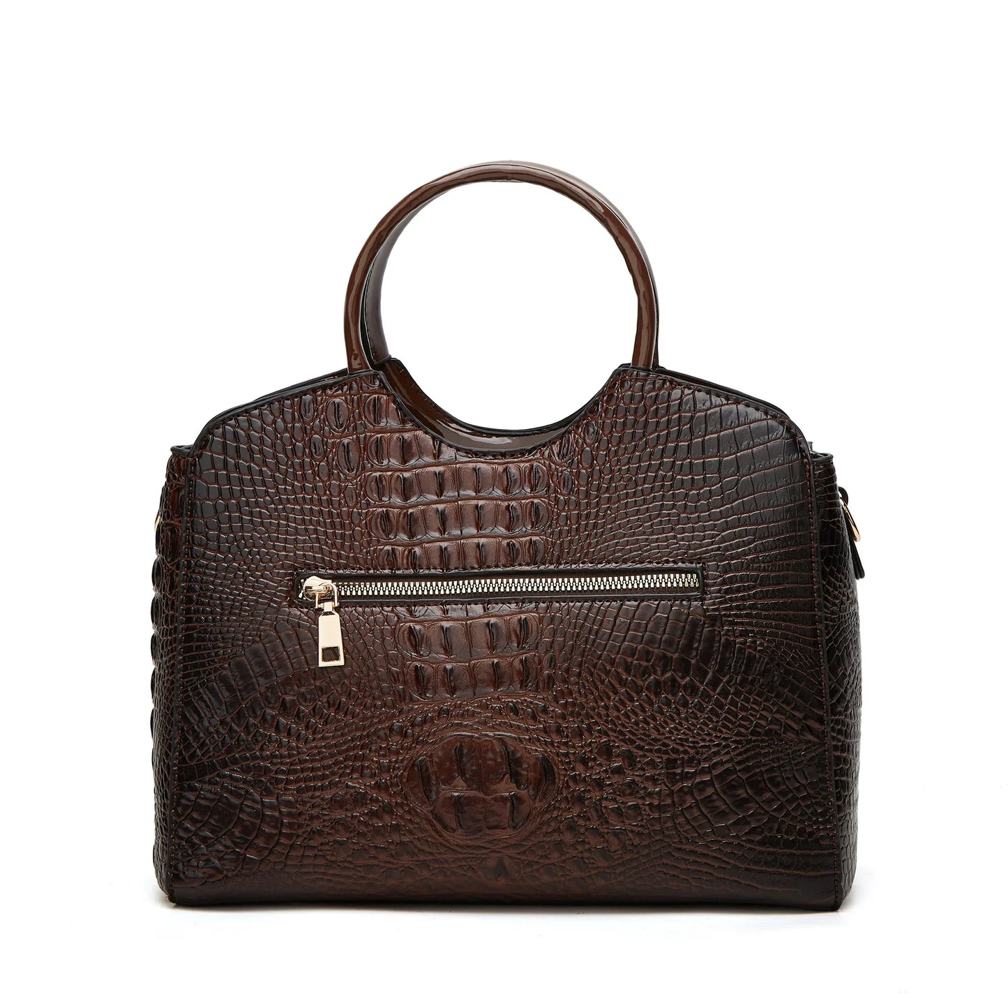 New Fashionable Large Capacity Crocodile Pattern Handbag Trendy Women's Crossbody Bag Quality Single Shoulder Bag Motorcycle Equ