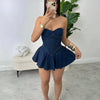 Chest Wrap Sexy Dress Women Sleeveless Backless Splicing Slim Fit Strapless Mini Dresses Sexy A Line 2024 Denim Vestidos